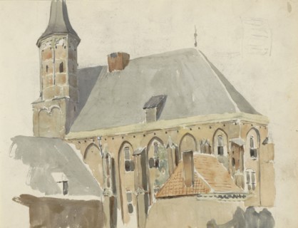 Exterior of a church, 1822-1893. Creator: Willem Troost II.