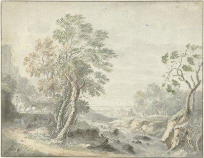 Italian landscape, 1700-1800. Creator: Anon.