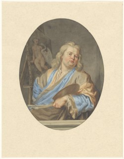 Portrait of Nicolaes Six, sitting in front of a painting, 1704-c.1781. Creator: Anon.