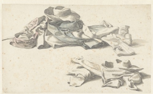 Two still lifes of a soldier's uniform, 1600-1699. Creator: Anon.