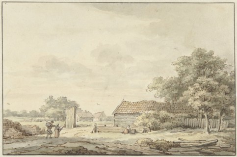 Landscape with farms, 1756-1826. Creator: Cornelis Buys.