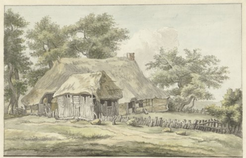 Farm in Eext, Drenthe, 1755-1818. Creator: Egbert van Drielst.
