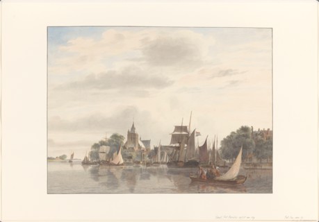 City on the water, 1845. Creator: Hendrik Abraham Klinkhamer.