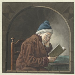 Reading man, 1786-1833. Creator: Hendrik Jan van Amerom.