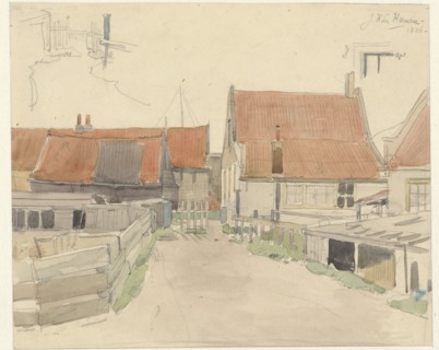 Houses in the Vinkenbuurt, Amsterdam, 1886. Creator: Jan Hanau.