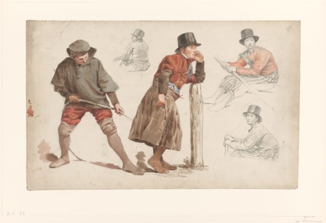 Figure Studies, 1832-1880. Creator: Jan Weissenbruch.