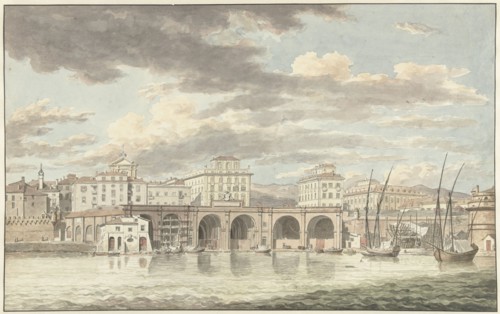 The Port of Civitavecchia, 1779. Creator: Jean Grandjean.