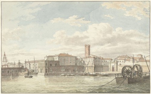 The Port of Civitavecchia, 1779. Creator: Jean Grandjean.