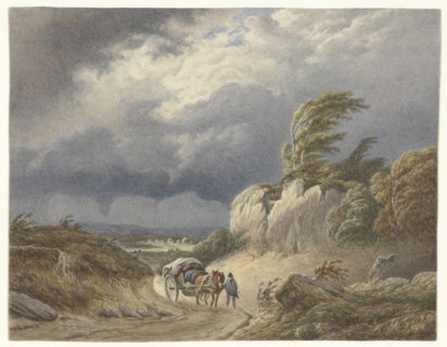 Landscape with approaching storm, 1849-1917. Creator: Matthijs Maris.