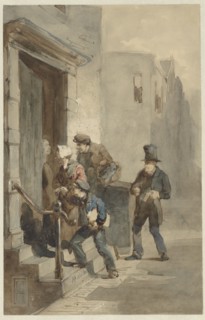 The Creditors, c.1855-1856. Creator: Matthijs Maris.