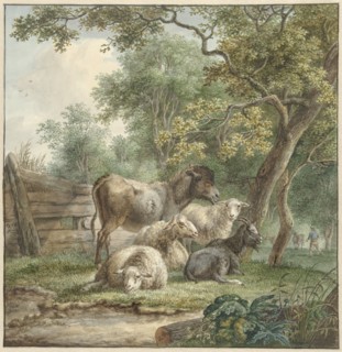 Cattle in an Orchard, c.1790-c.1815. Creator: Pieter Gerardus van Os.