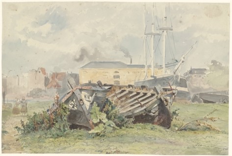 Shipyard, 1850. Creator: Willem Antonie van Deventer.