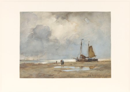View of the beach, c.1895. Creator: Jan Hendrik Weissenbruch.