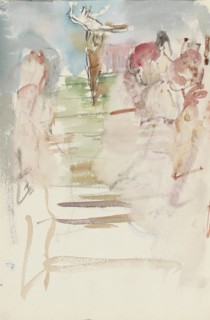 Performers on stage, 1875-1934. Creator: Isaac Lazerus Israels.