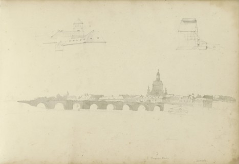 View of Dresden with the Frauenkirche, 1820-1896. Creator: Kasparus Karsen.