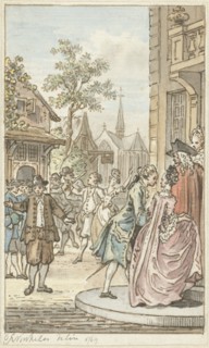 Lucas and Clarisse, 1769. Creator: Reinier Vinkeles.