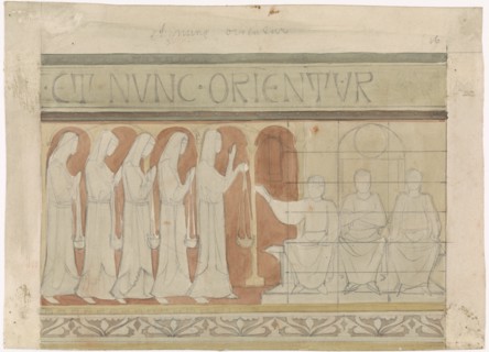 The five foolish virgins ask for oil, c. 1869-c. 1925. Creator: Antoon Derkinderen.