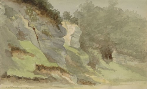 Marl wall in Valkenburg, 1893. Creator: Anna Catharina Maria van Eeghen.