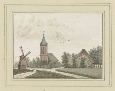 View of the village of Hoogwoud, c. 1752. Creator: Anon.