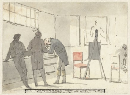 Mr Hagbolt with us in college [?] (Diary, August 18), 1805-1808. Creator: Christiaan Andriessen.