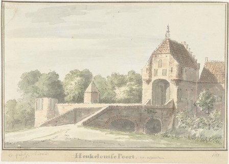 The Heukelomse Poort in Asperen, 1728. Creator: Cornelis Pronk.
