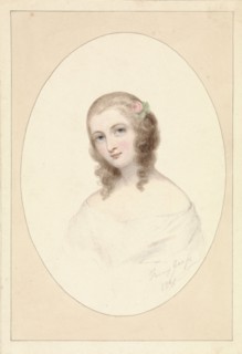 Self-portrait of Fanny Geefs-Corr, 1841. Creator: Fanny Geefs.
