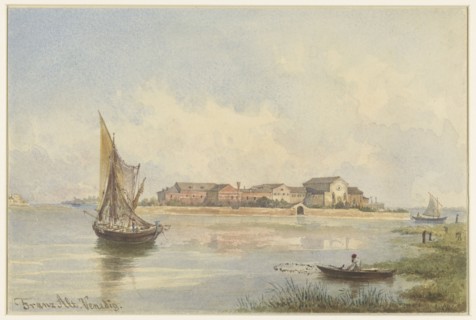 View of the Lagoon in Venice, 1831-1914. Creator: Franz Alt.