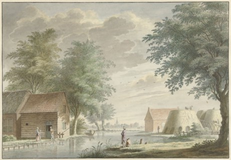 Lime kilns at Hillegom, 1765. Creator: Gerard van Rossum.