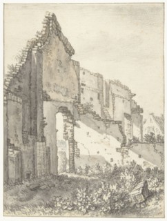 Ruins of a building in Utrecht, 1674. Creator: Herman Saftleven the Younger.