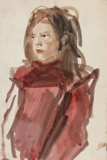 Portrait of an unknown woman, 1875-1934. Creator: Isaac Lazerus Israels.