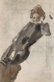 Reclining woman, 1875-1934. Creator: Isaac Lazerus Israels.
