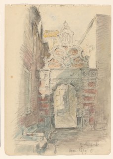 Gasthuispoort in Hoorn, 1915. Creator: Jan Hoynck van Papendrecht.