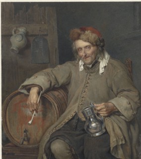 The old drinker, 1829-1898. Creator: Jan Hendrik Neuman.