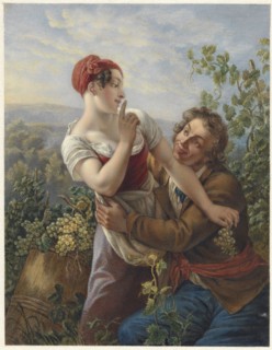 The amorous winegrower, 1829-1898. Creator: Jan Hendrik Neuman.