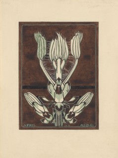 Buds of a horse chestnut, 1918. Creator: Julie de Graag.