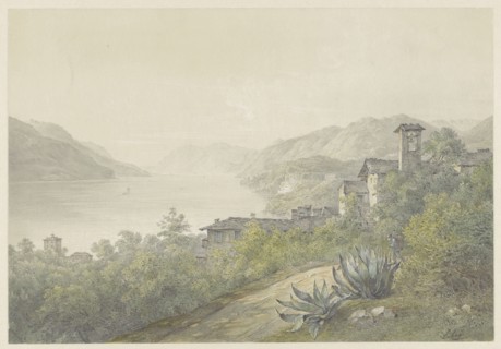 View from the Bellagio park, on Lake Como, 1824-1888. Creator: Karoly Lajos Libay.