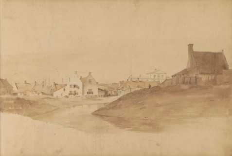 Houses in Scheveningen, 1820-1896. Creator: Kasparus Karsen.