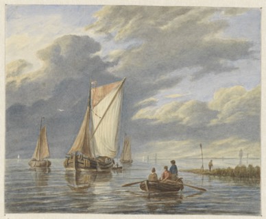 Boats on the water, 1849-1917. Creator: Matthijs Maris.