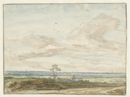 Panorama of a path next to a canal, 1630. Creator: Pieter Molijn.