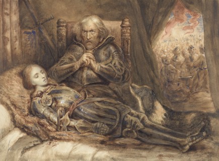 Eberhard von Württenberg mourning his son, 1805-1858. Creator: Ary Scheffer.