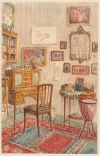 Interior of a room at Jan van Nassaustraat 48, 1910. Creator: Carel Nicolaas Storm.