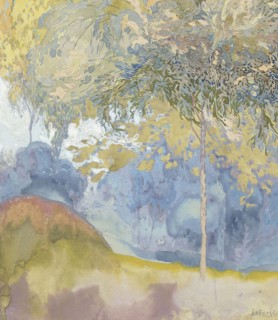 Wooded landscape, 1878-1943. Creator: Georges de Feure.