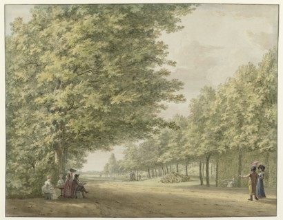 View of the gardens of the Zandbergen country estate, 1754-1820. Creator: Hermanus Numan.