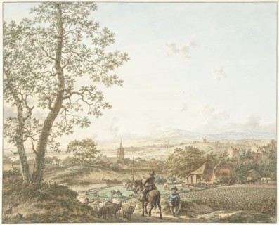 Spring, morning and earth; the four seasons, times of the day and elements, 1797. Creator: Jacob Cats.