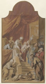 The Mission in the Temple, 1746. Creator: Jacob de Wit.
