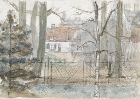 Country house and garden, 1834-1911. Creator: Jozef Israels.