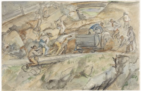Quarry at Pontresina, 1869. Creator: Jozef Israels.