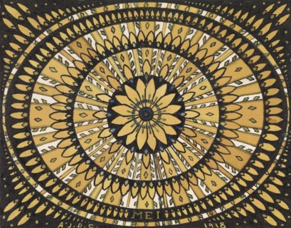 The month of May: rosette with stylized leaves, 1918. Creator: Julie de Graag.