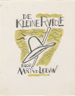 Design for a book cover for: Aart van der Leeuw, De kleine Rudolf, 1930, 1928-1930. Creator: Leo Gestel.
