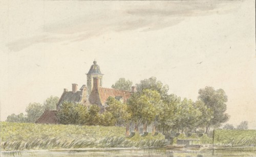 Peacock garden on the Amstel, 1757-1805. Creator: Martinus van der Jagt.